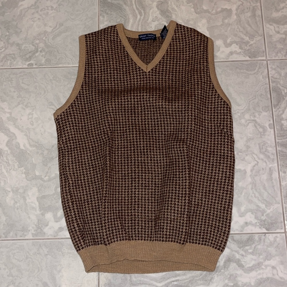 GRANT THOMAS Italian merino wool sweater vest Size M( Men’s)